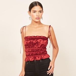 Reformation Silk Top